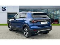 Used VW T-Cross Black Edition 110 HP (80 kW) 2023 Reef blue metallic SUV