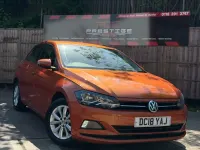 Used VW Polo SE 95 HP (69 kW) 2018 Orange Hatchback