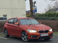 Usado BMW 116 Sport Line 2016 Naranja Utilitario