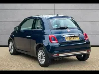 Used Fiat 500 Lounge 69 HP (50 kW) 2017 Blue Hatchback
