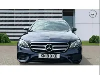 Used Mercedes E220 AMG line 191 HP (140 kW) 2018 Blue Estate