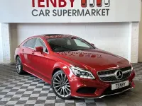 Used Mercedes CLS220 AMG Line Premium 177 HP (130 kW) 2016 Red Coupe