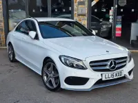 Used Mercedes C220 AMG line 170 HP (125 kW) 2015 White Sedan