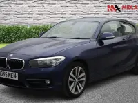 Used BMW 118 Sport Line 136 HP (100 kW) 2015 Blue Hatchback