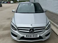 Used Mercedes B180 AMG line 122 HP (89 kW) 2018 Silver Hatchback