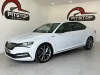Used Skoda Superb SportlinePlus 190 HP (139 kW) 2022 White Hatchback