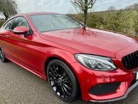 Used Mercedes C300 AMG line 245 HP (180 kW) 2017 Red Coupe