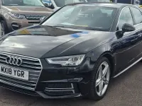 Used Audi A4 S-Line 150 HP (110 kW) 2018 Black Sedan