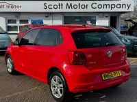Used VW Polo Match 90 HP (66 kW) 2016 Red Hatchback
