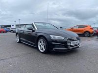 Used Audi A5 Cabriolet S-Line 190 HP (139 kW) 2018 Black Cabriolet