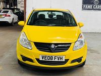 Used Vauxhall Corsa Club 2008 Yellow Hatchback