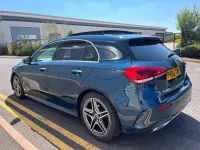 Used Mercedes A180 AMG line 116 HP (85 kW) 2019 Blue Hatchback