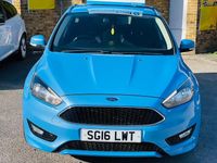 Used Ford Focus Zetec 2016 Blue Hatchback