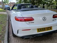 Begagnad Mercedes E400 AMG Line Premium Plus 2018 Vit Cab