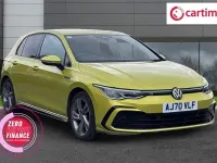 Used VW Golf VII R-line 150 HP (110 kW) 2021 Yellow Hatchback