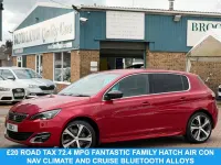 Used Peugeot 308 GT-line 150 HP (110 kW) 2016 Red Hatchback