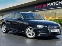 Used Audi A4 S-Line 150 HP (110 kW) 2017 Black Sedan