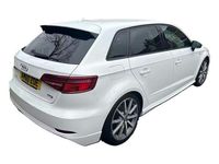 Used Audi A3 Sportback Black Edition 150 HP (110 kW) 2018 White Hatchback