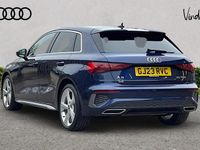 Used Audi A3 S-Line 148 HP (108 kW) 2023 Blue Hatchback