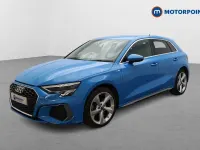 Begagnad Audi A3 e-tron S-Line 2023 Blå Halvkombi