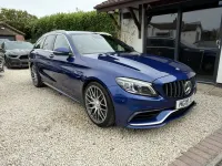 Used Mercedes C63 AMG AMG 476 HP (350 kW) 2019 Blue Estate