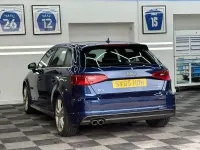 Used Audi A3 S-Line 150 HP (110 kW) 2015 Blue Hatchback