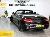 Used Mercedes C250 AMG line 204 HP (150 kW) 2017 Black Cabriolet