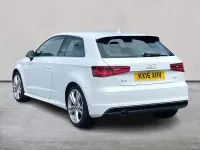 Used Audi A3 S-Line 110 HP (80 kW) 2016 White Hatchback