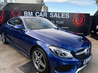 Used Mercedes C200 AMG line 2017 Blue Coupe