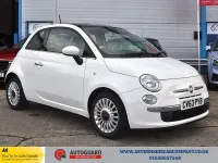Used Fiat 500 Lounge 69 HP (50 kW) 2013 White Hatchback