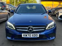 Used Mercedes C200 2020 Blue Sedan
