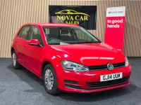 Used VW Golf VII S 105 HP (77 kW) 2014 Red Hatchback