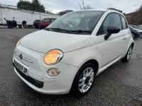 Used Fiat 500 Pop 69 HP (50 kW) 2009 White Cabriolet