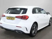 Used Mercedes A250 AMG line 224 HP (164 kW) 2018 White Hatchback