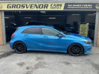 Used Mercedes A220 AMG 170 HP (125 kW) 2015 Blue Hatchback