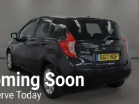 Used Nissan Note Acenta Premium 98 HP (72 kW) 2017 Black Hatchback