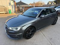 Used Audi A3 S-Line 140 HP (102 kW) 2014 Grey Hatchback