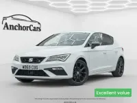 Begagnad Seat Leon Black Edition 150 HK (110 kW) 2020 Vit Halvkombi