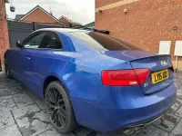Used Audi A5 Black Edition 177 HP (130 kW) 2015 Blue Coupe