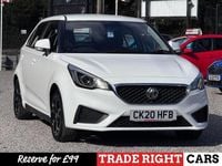 Used MG MG3 Excite 106 HP (77 kW) 2020 White Hatchback