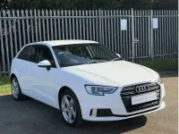 Begagnad Audi A3 Sport 116 HK (85 kW) 2019 Vit Sedan