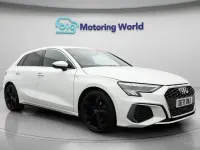 Used Audi A3 Sportback S-Line 150 HP (110 kW) 2021 White Hatchback