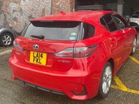 Used Lexus CT200h 2014 Red Hatchback