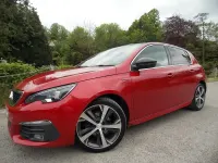 Used Peugeot 308 GT-line 129 HP (94 kW) 2019 Red Hatchback
