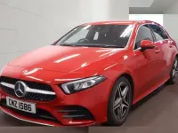 Used Mercedes A180 AMG line 116 HP (85 kW) 2019 Red Hatchback