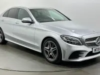 Used Mercedes C300 AMG line 258 HP (189 kW) 2019 Silver Sedan