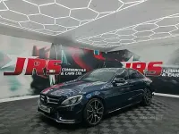 Used Mercedes C220 AMG line 170 HP (125 kW) 2018 Blue Sedan
