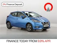 Used Nissan Micra Acenta 71 HP (52 kW) 2018 Blue Hatchback