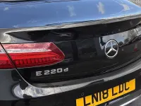 Used Mercedes E220 AMG line 194 HP (142 kW) 2018 Black Cabriolet