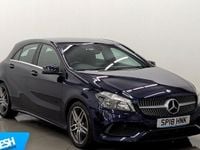 Used Mercedes A180 AMG line 109 HP (80 kW) 2018 Blue Hatchback